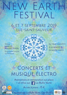 The New earth Festival ces 6 et 7 Septembre au Verger à Luz Saint